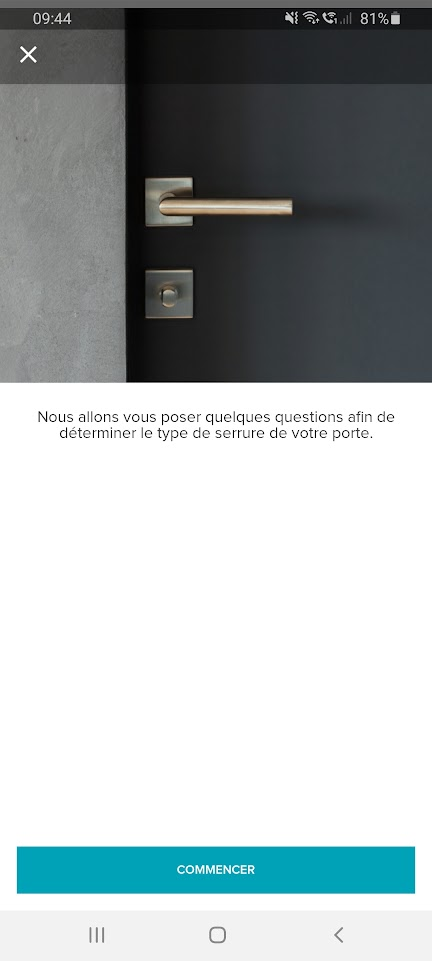 illustration d'installation de la serrure sur la porte