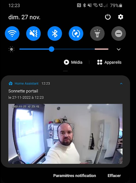 LSC Action DoorBell Home Assistant : notif avec image