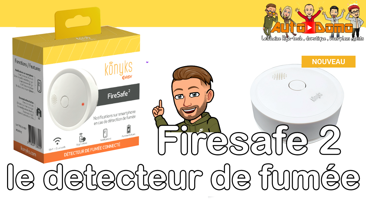 Konyks FIRESAFE 2: le détecteur de fumée connectée petit format
