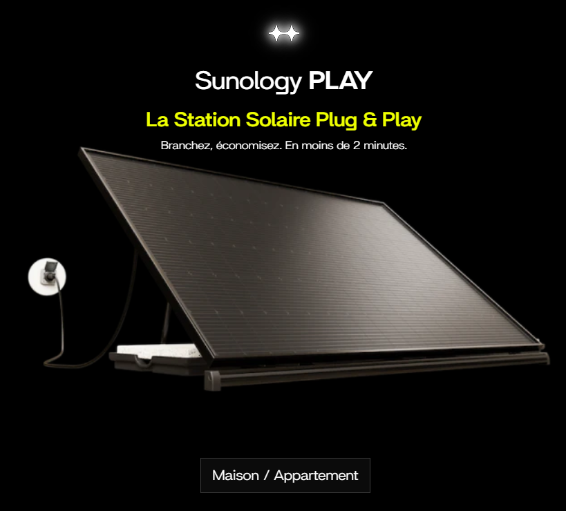 sunology batterie solaire PLAY