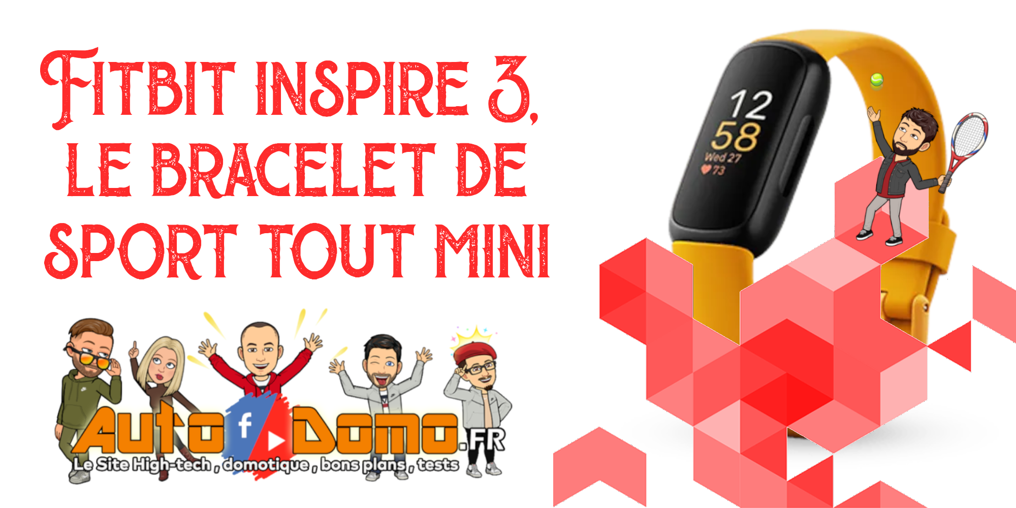 Fitbit inspire 3, le bracelet de sport tout mini. - AutoDomo